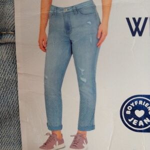 Seven7 Weekend Jean Boyish Style Rolled Cuff Hem Easy Fit Jean 12